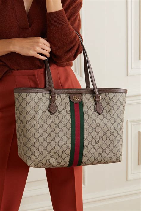 patch style gucci|Gucci cloth tote bag.